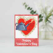 Schattigee Grappige  Valentijnsdag Theepot Briefkaart (Staand voorkant)
