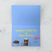 Schattigee & Grappige Verjaardag Kaart w / Running (Binnen)