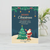 Schattigee Grappige Vrolijke Kerstvakantie Kaart (Staand voorkant)