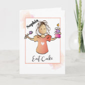 Schattigee grappige vrouw humoristische sassy verj kaart (Voorkant)