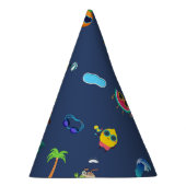 Schattigee Grappige Vruchten Zomerverjaardagsfeest Feesthoedjes (Rechts)