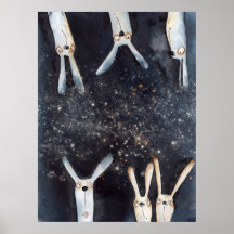 Schattigee grappige waterverf haes abstract ontwer