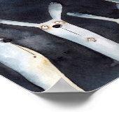 Schattigee grappige waterverf haes abstract ontwer poster (Hoek)