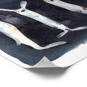 Schattigee grappige waterverf haes abstract ontwer poster (Hoek)