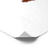 Schattigee grappige waterverf kattenillustratie de poster (Hoek)