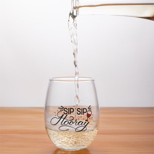 Schattigee grappige wijnpuns wijnglas zonder voet