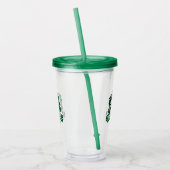 Schattigee, grappige zombie acryl drinkbeker (Links)