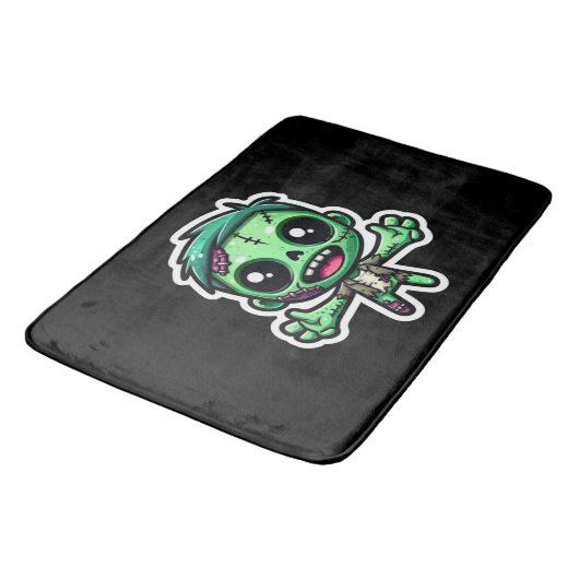 Schattigee, grappige zombie badmat (Gekanteld)