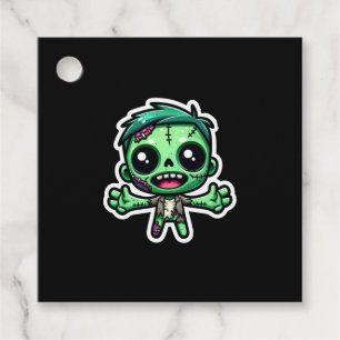 Schattigee, grappige zombie bedankjes labels