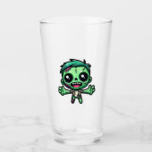 Schattigee, grappige zombie glas (Voorkant)