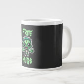 Schattigee, grappige zombie grote koffiekop (Voorkant rechts)