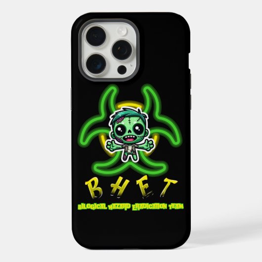 Schattigee, grappige zombie iPhone hoesje (Achterkant)