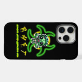 Schattigee, grappige zombie iPhone hoesje (Achterkant horizontaal)