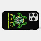 Schattigee, grappige zombie iPhone hoesje (Achterkant horizontaal)