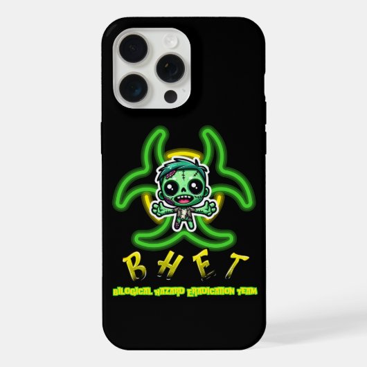 Schattigee, grappige zombie iPhone hoesje (Achterkant)