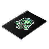 Schattigee, grappige zombie notitieboek (Linkerzijde)