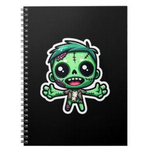 Schattigee, grappige zombie notitieboek