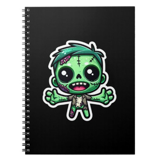 Schattigee, grappige zombie notitieboek (Voorkant)
