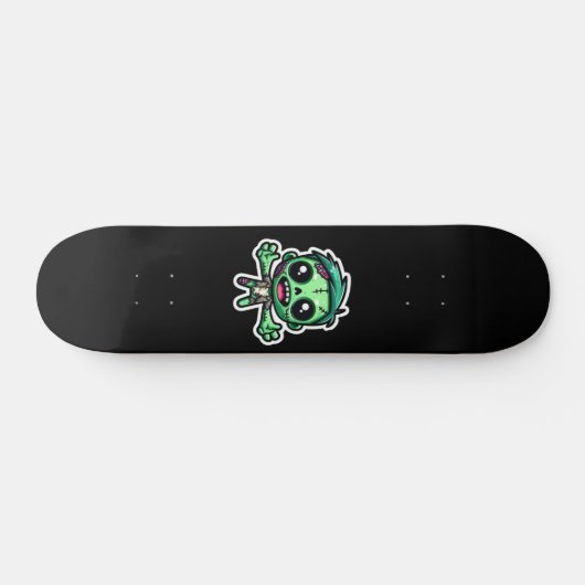 Schattigee, grappige zombie persoonlijk skateboard (Horizontaal)