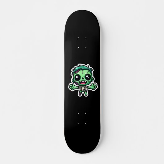 Schattigee, grappige zombie persoonlijk skateboard (Voorkant)