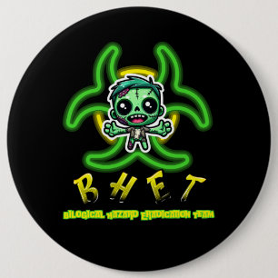 Schattigee, grappige zombie ronde button 6,0 cm