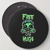 Schattigee, grappige zombie ronde button 6,0 cm (Voorkant /achterkant)