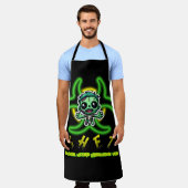 Schattigee, grappige zombie schort (Gedragen)
