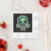 Schattigee, grappige zombie servet (Insitu)