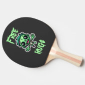 Schattigee, grappige zombie tafeltennisbatje (Zijkant)