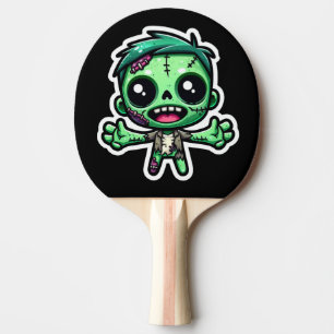 Schattigee, grappige zombie tafeltennisbatje