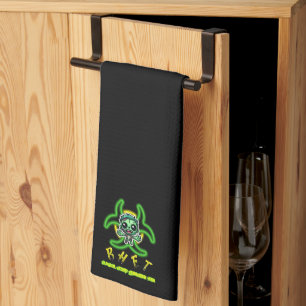 Schattigee, grappige zombie theedoek