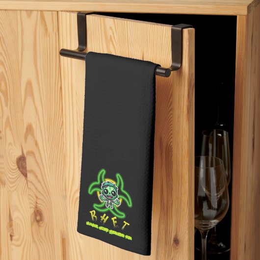 Schattigee, grappige zombie theedoek (Derde Gevouwen)