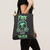 Schattigee, grappige zombie tote bag (Dichtbij)