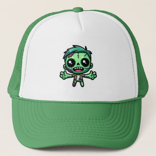 Schattigee, grappige zombie trucker pet (Voorkant)