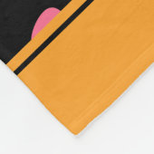 Schattigee grappige zwarte kattenpoot fleece deken (Hoek)