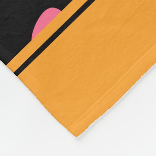 Schattigee grappige zwarte kattenpoot fleece deken (Hoek)