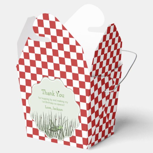 Schattigee Grasshopper Bug Verjaardag Bedankt Bedankdoosjes (Geopend)