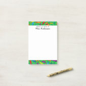 Schattigee Green Crayons Teacher Van het Bureau va Post-it® Notes (Op bureau)