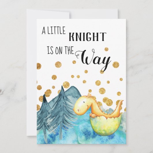 *~* Schattigee Green Dragon Hatching Baby Boy Show Kaart (Voorkant)