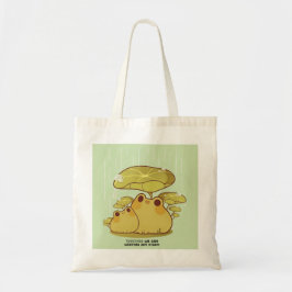 Schattigee Green Frogs Canvas tas