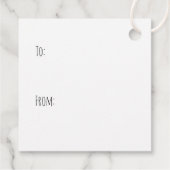 Schattigee Grens Collie Tuinieren Bedankjes Labels (Achterkant)