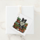 Schattigee Grens Collie Tuinieren Bedankjes Labels (In situ)