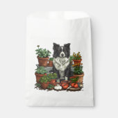 Schattigee Grens Collie Tuinieren Bedankzakje (Voorkant)