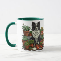 Schattigee Grens Collie Tuinieren