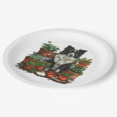 Schattigee Grens Collie Tuinieren Papieren Bordje (Gekanteld)