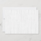 Schattigee Grey Elephant Stripe Baby shower Kaart (Achterkant)