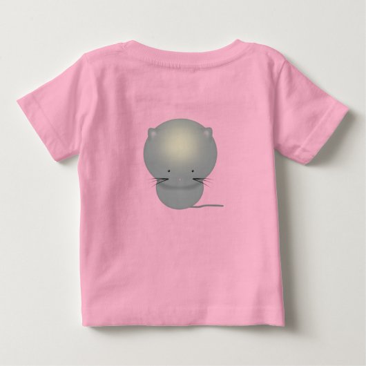 Schattigee Grey Kitten Onsie Baby Body Suit (Achterkant)