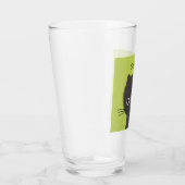 Schattigee Grey Kitty Cat gepersonaliseerd | Grey Glas (Rechts)