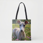 Schattigee Greyhound Dog Assortiment Canvas tas (Voorkant)