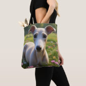 Schattigee Greyhound Dog Assortiment Canvas tas (Dichtbij)